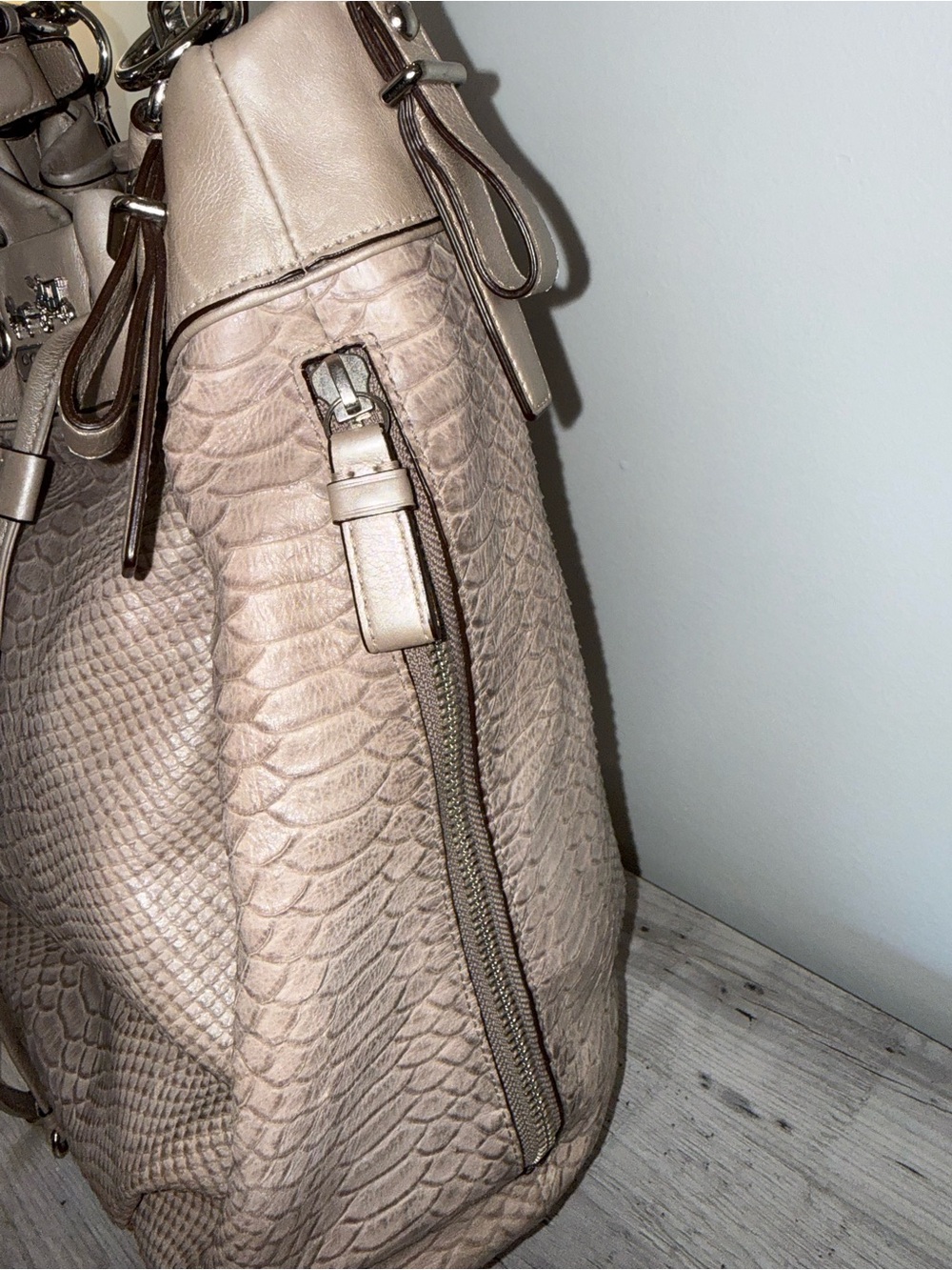 Coach Madison Python Drawstring Bag - Picture 5 of 11